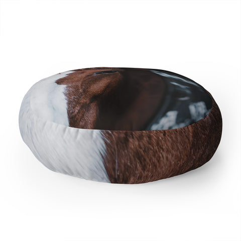 Ingrid Beddoes horse cheyenne Floor Pillow Round