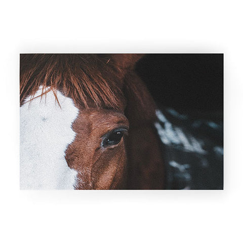 Ingrid Beddoes horse cheyenne Welcome Mat