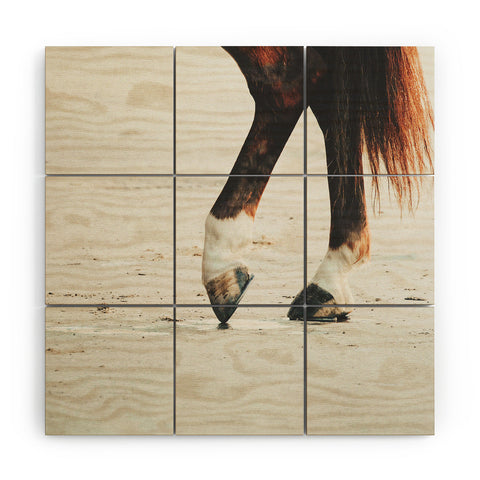 Ingrid Beddoes horse tango Wood Wall Mural