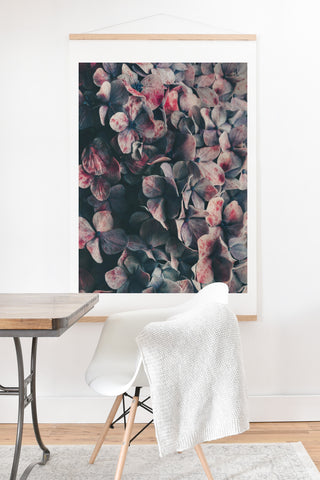 Ingrid Beddoes Hydrangea Moody Blues Art Print And Hanger
