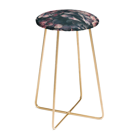 Ingrid Beddoes Hydrangea Moody Blues Counter Stool