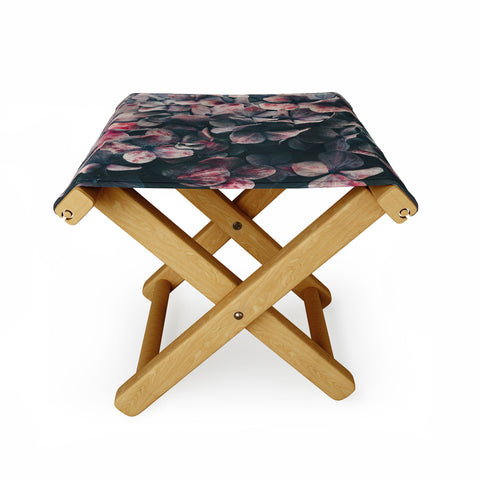 Ingrid Beddoes Hydrangea Moody Blues Folding Stool