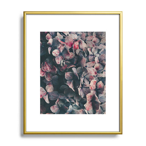 Ingrid Beddoes Hydrangea Moody Blues Metal Framed Art Print