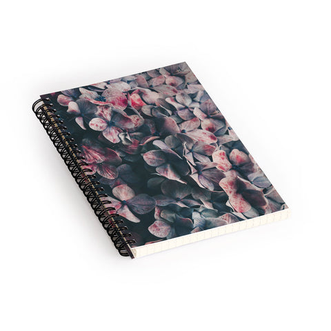 Ingrid Beddoes Hydrangea Moody Blues Spiral Notebook