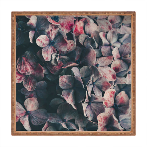 Ingrid Beddoes Hydrangea Moody Blues Square Tray