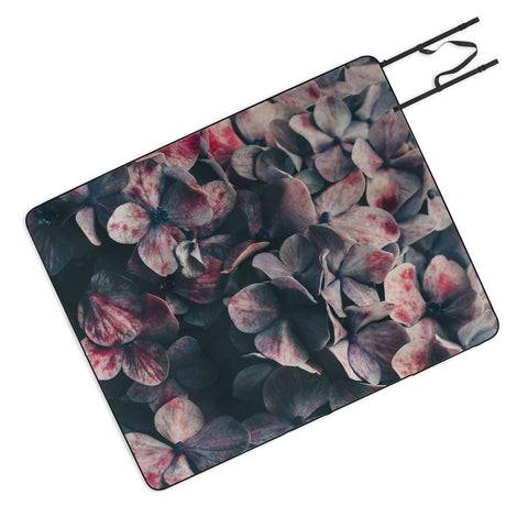 Ingrid Beddoes Hydrangea Moody Blues Picnic Blanket