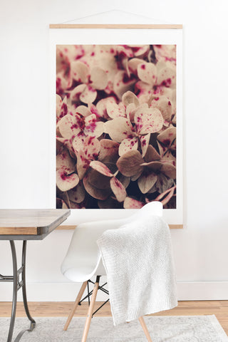 Ingrid Beddoes Hydrangea Pink Freckels Art Print And Hanger