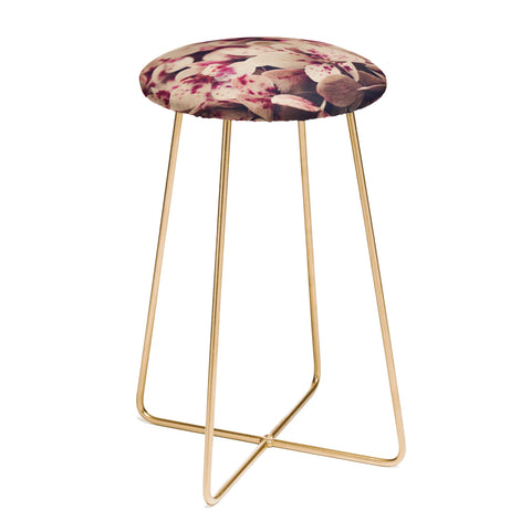 Ingrid Beddoes Hydrangea Pink Freckels Counter Stool