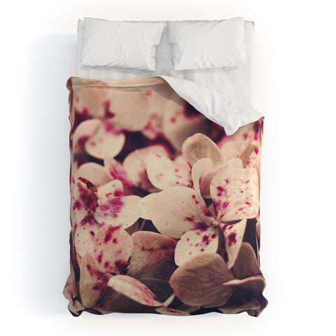 Ingrid Beddoes Hydrangea Pink Freckels Duvet Cover