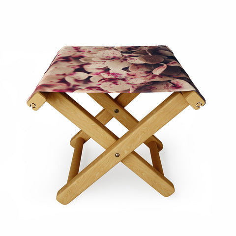 Ingrid Beddoes Hydrangea Pink Freckels Folding Stool