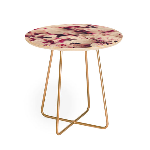 Ingrid Beddoes Hydrangea Pink Freckels Round Side Table