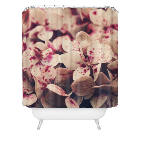 Ingrid Beddoes Hydrangea Pink Freckels Shower Curtain