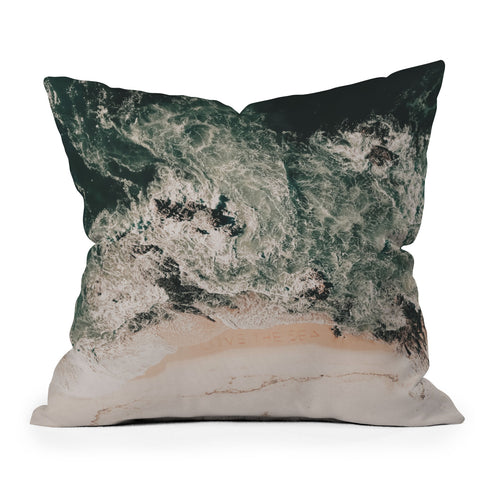 Ingrid Beddoes I love the sea II Throw Pillow