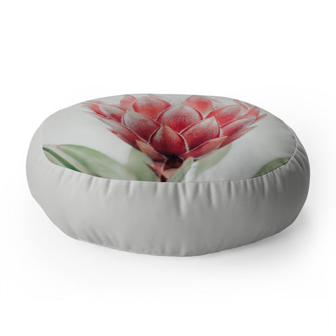Ingrid Beddoes King Protea flower Floor Pillow Round