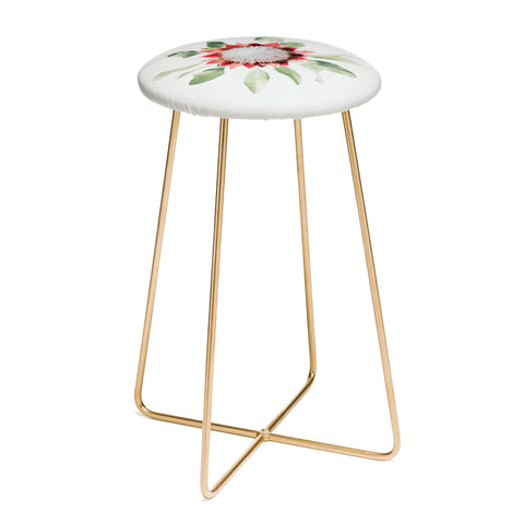 Ingrid Beddoes King Protea flower II Counter Stool
