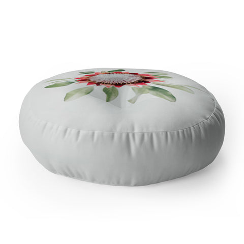 Ingrid Beddoes King Protea flower II Floor Pillow Round