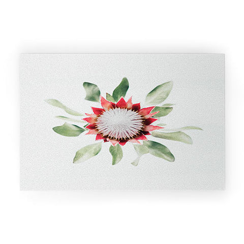 Ingrid Beddoes King Protea flower II Welcome Mat