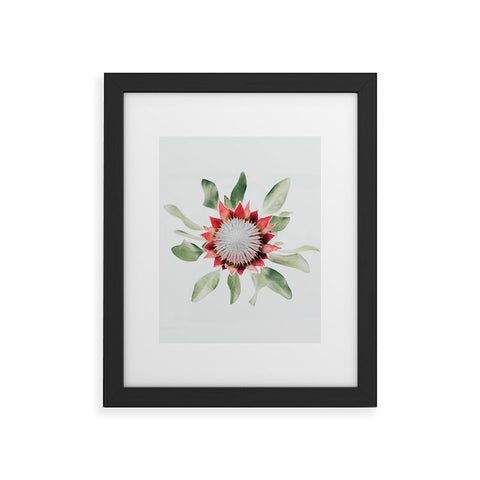 Ingrid Beddoes King Protea flower II Framed Art Print