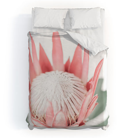 Ingrid Beddoes King Protea flower III Duvet Cover