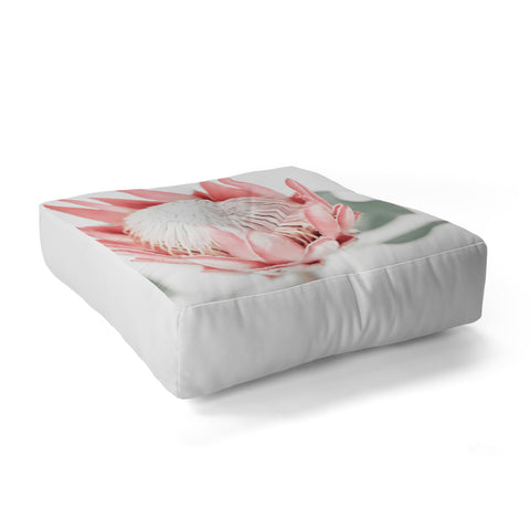 Ingrid Beddoes King Protea flower III Floor Pillow Square