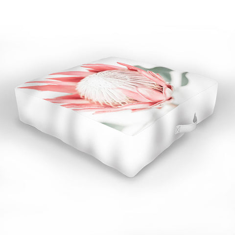 Ingrid Beddoes King Protea flower III Outdoor Floor Cushion