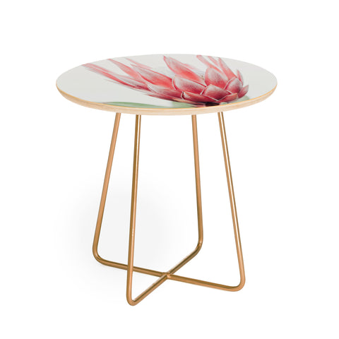 Ingrid Beddoes King Protea flower Round Side Table