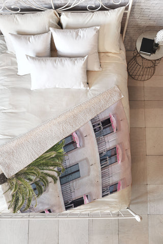 Ingrid Beddoes Life in Pink Fleece Throw Blanket