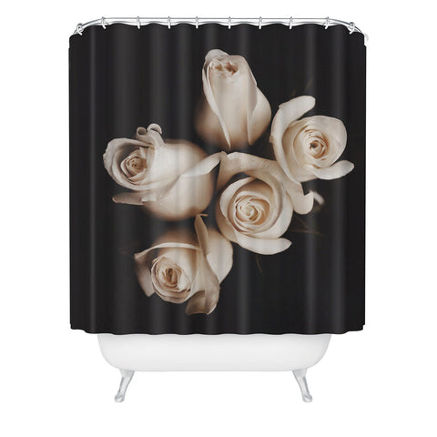 Ingrid Beddoes mellow yellow rose bouquet Shower Curtain