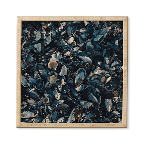 Ingrid Beddoes moody indigo Framed Wall Art