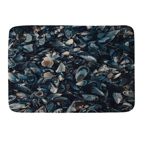 Ingrid Beddoes moody indigo Memory Foam Bath Mat