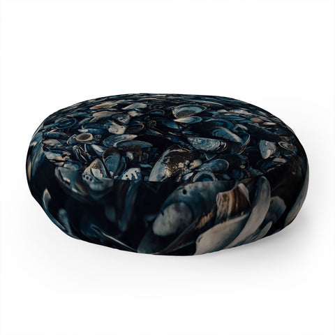 Ingrid Beddoes moody indigo Floor Pillow Round