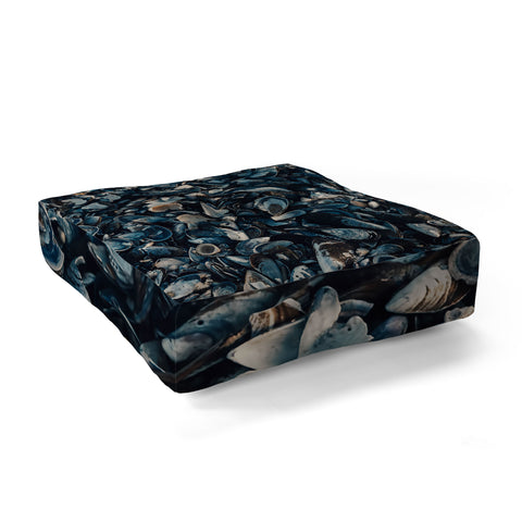 Ingrid Beddoes moody indigo Floor Pillow Square