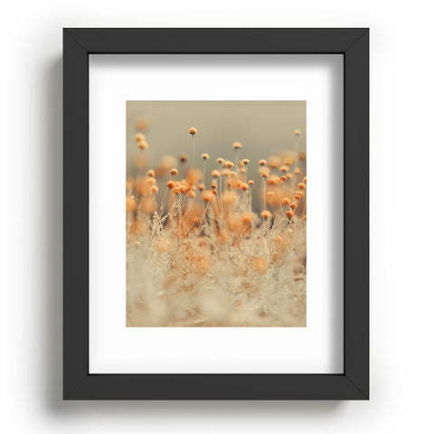 Ingrid Beddoes Mustard Yellow Flowers Recessed Framing Rectangle