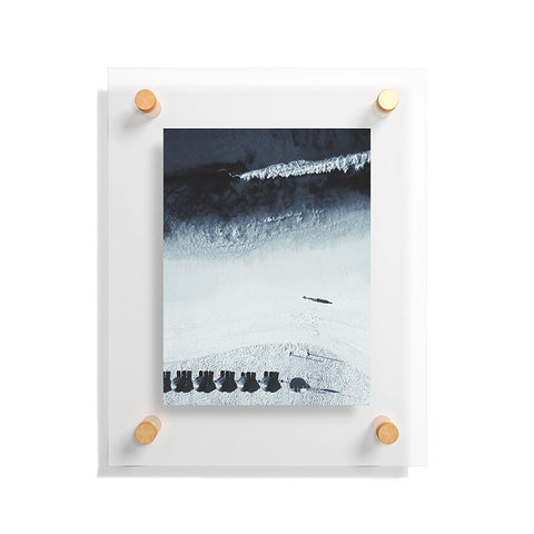 Ingrid Beddoes Ocean Moody Blues Walk Floating Acrylic Print