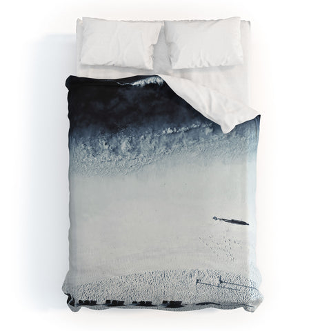 Ingrid Beddoes Ocean Moody Blues Walk Duvet Cover