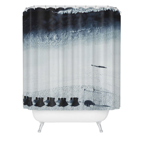 Ingrid Beddoes Ocean Moody Blues Walk Shower Curtain