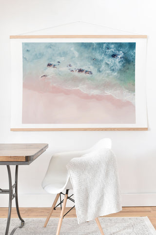 Ingrid Beddoes Ocean Pink Blush Art Print And Hanger