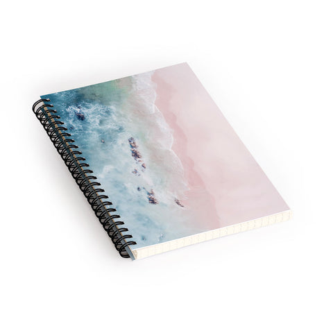 Ingrid Beddoes Ocean Pink Blush Spiral Notebook
