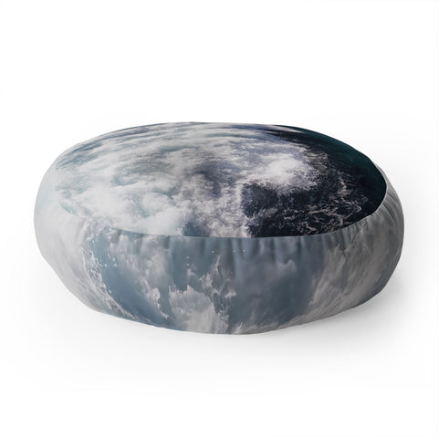 Ingrid Beddoes Ocean Storm Floor Pillow Round