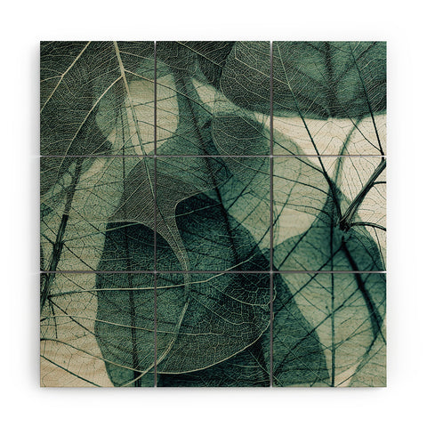 Ingrid Beddoes Olive Green Wood Wall Mural