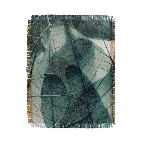 Ingrid Beddoes Olive Green Throw Blanket