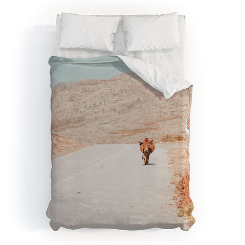 Ingrid Beddoes On the road I Duvet Cover
