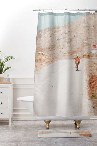 Ingrid Beddoes On the road I Shower Curtain And Mat