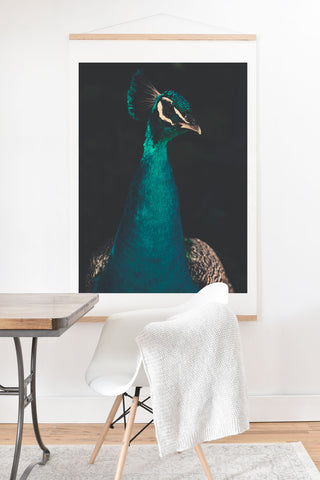 Ingrid Beddoes Peacock and Proud Art Print And Hanger