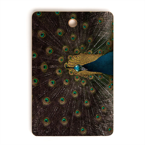 Ingrid Beddoes Peacock and proud III Cutting Board Rectangle