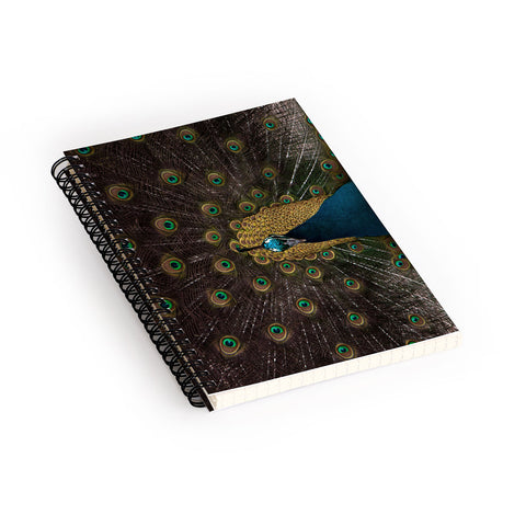 Ingrid Beddoes Peacock and proud III Spiral Notebook