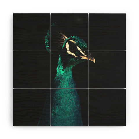 Ingrid Beddoes Peacock and Proud Wood Wall Mural