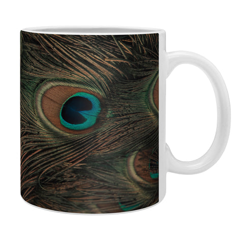 Ingrid Beddoes peacock feathers II Coffee Mug