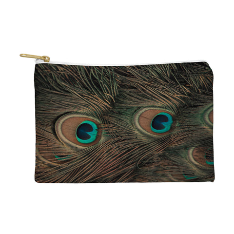 Ingrid Beddoes peacock feathers II Pouch