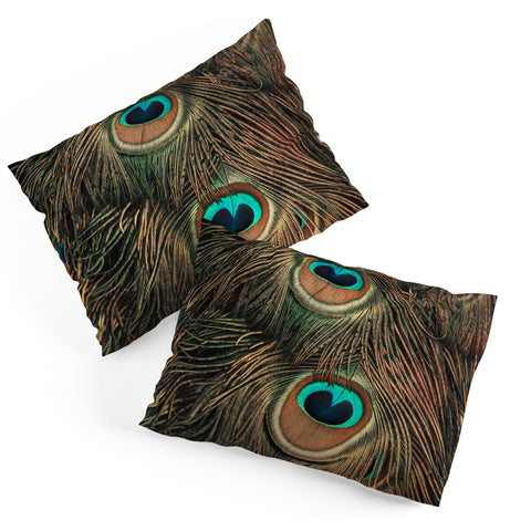 Ingrid Beddoes peacock feathers II Pillow Shams